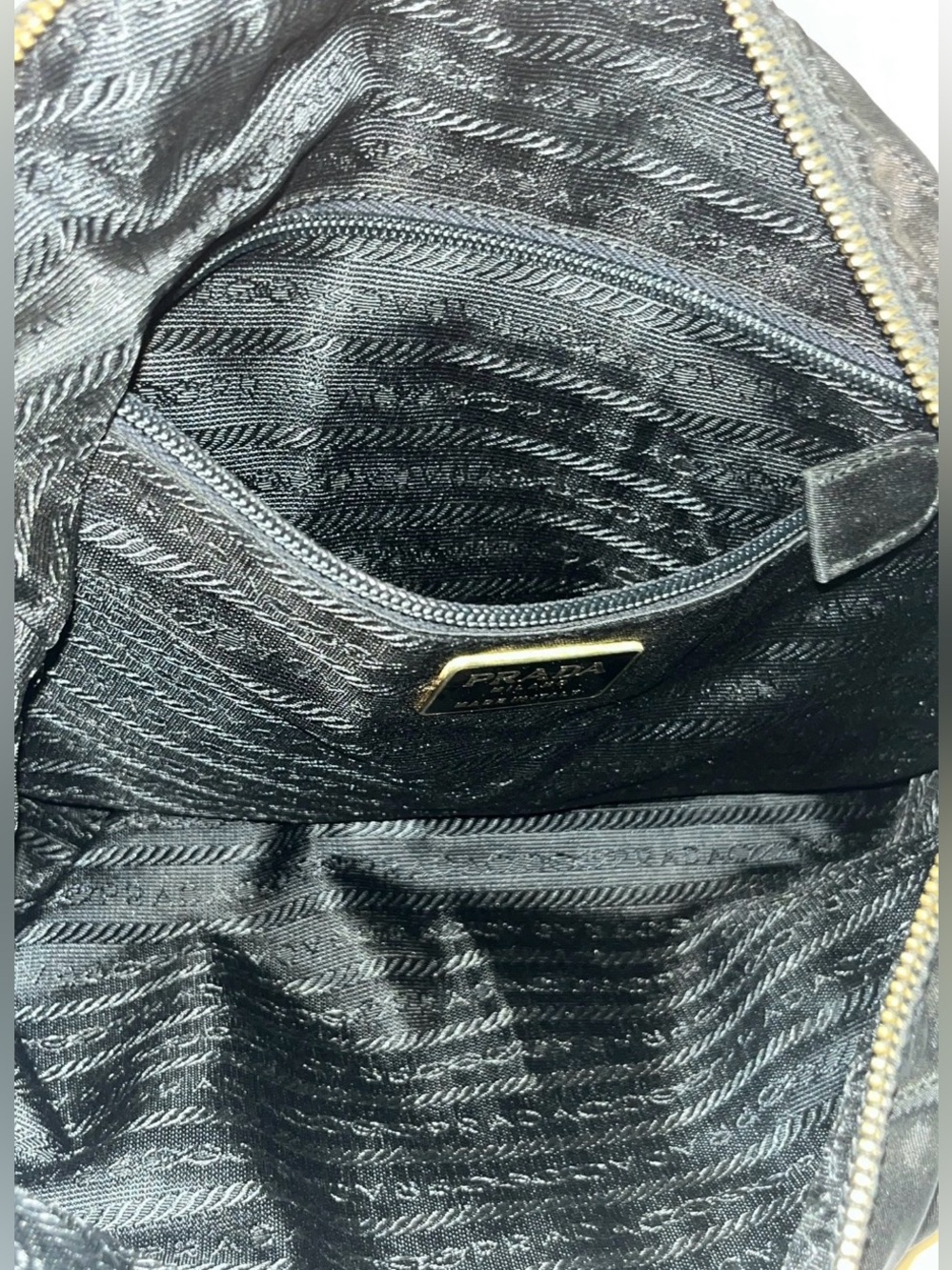 Prada Black Quilted Long Chain Shoulder Bag - Picture 6 of 8